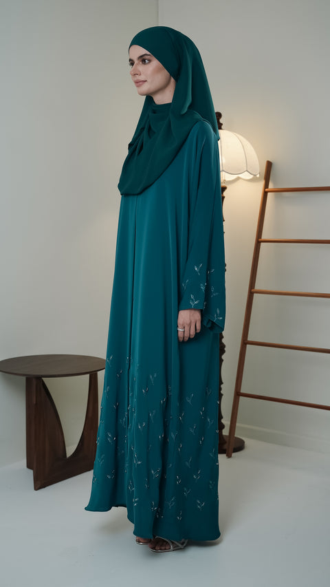 Kas Teal Green Abaya