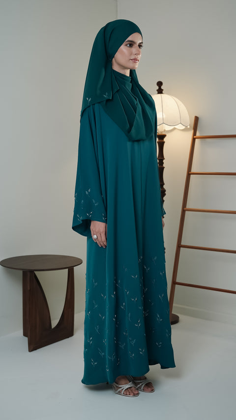 Kas Teal Green Abaya