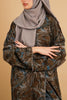 Velvet Rayon Kashan Olive Abaya