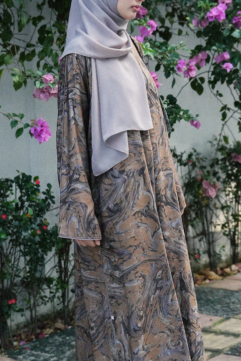 Kashan Golden Brown Abaya