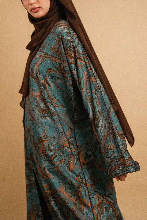 Kashan Turquoise Abaya
