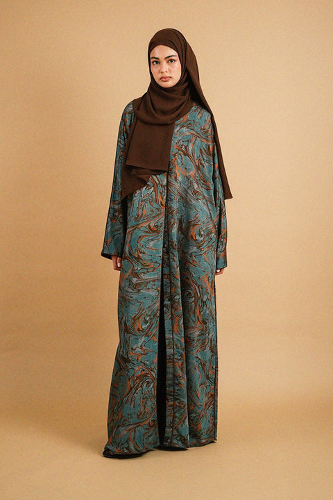 Kashan Turquoise Abaya