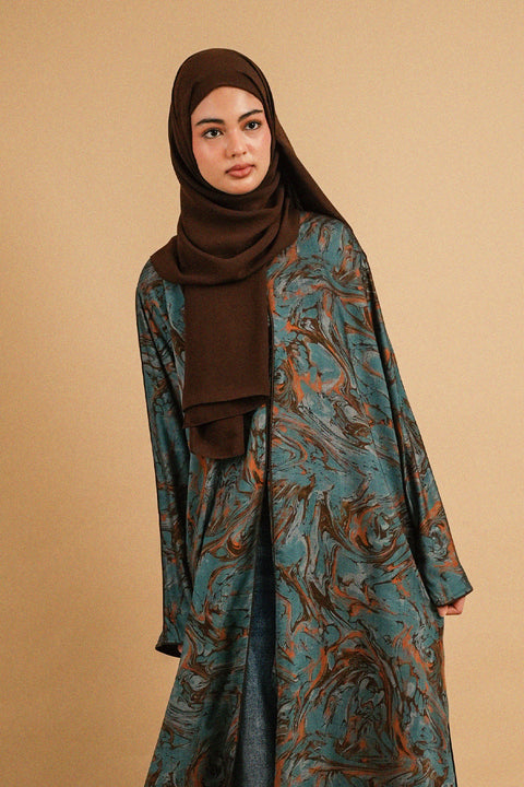 Kashan Turquoise Abaya