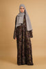 Velvet Rayon Kashan Wine Red Abaya