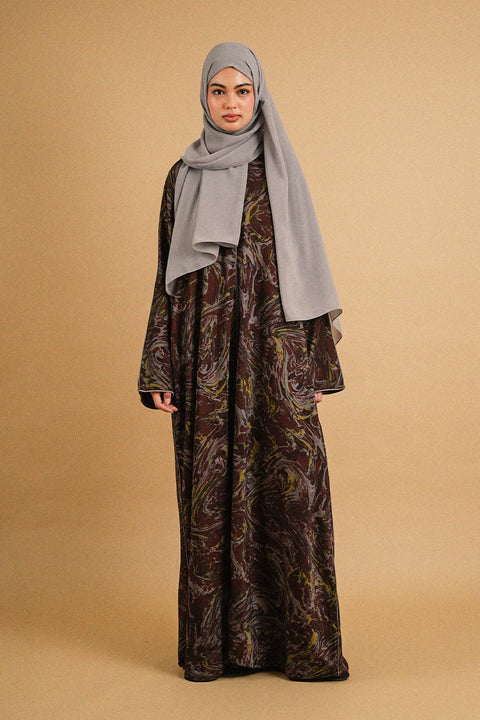 Kashan Wine Red Abaya
