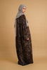 Velvet Rayon Kashan Wine Red Abaya