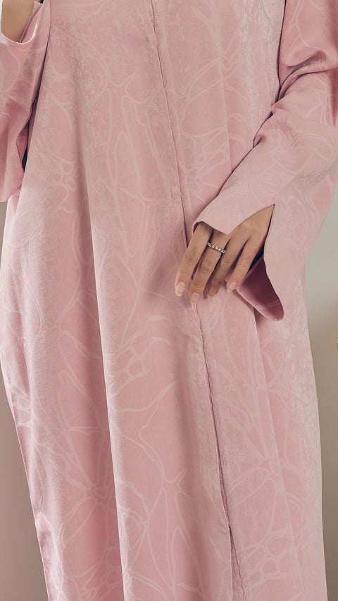 Katra Ballet Pink Abaya