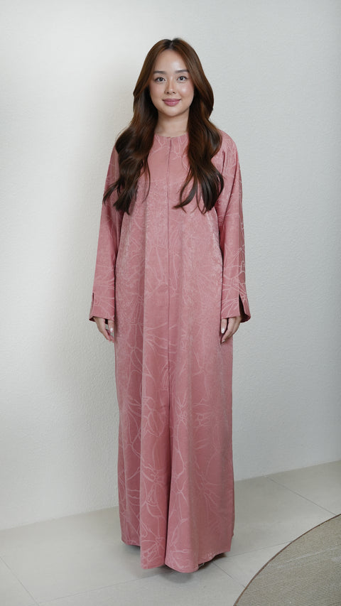 Katra Burnt Pink Abaya