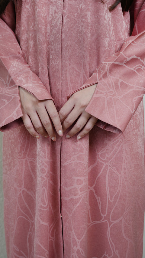 Katra Burnt Pink Abaya