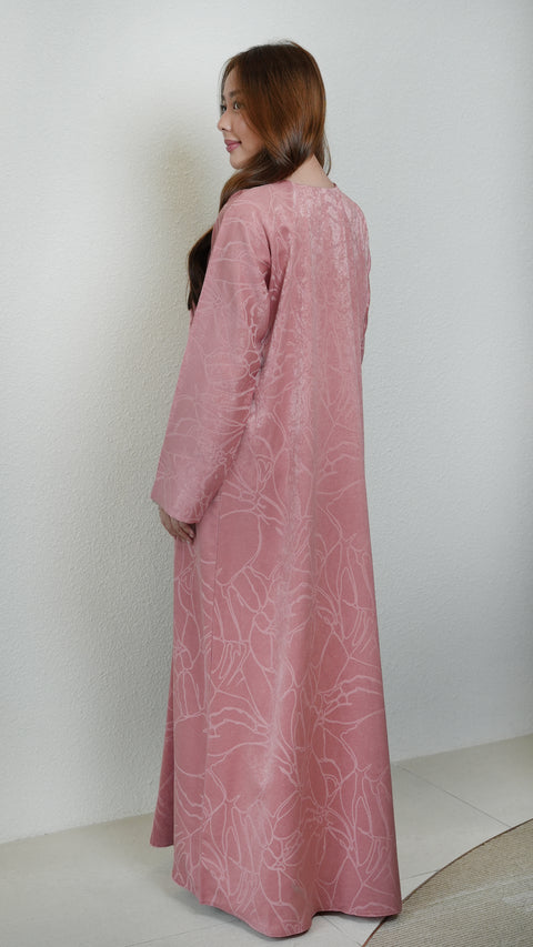 Katra Burnt Pink Abaya