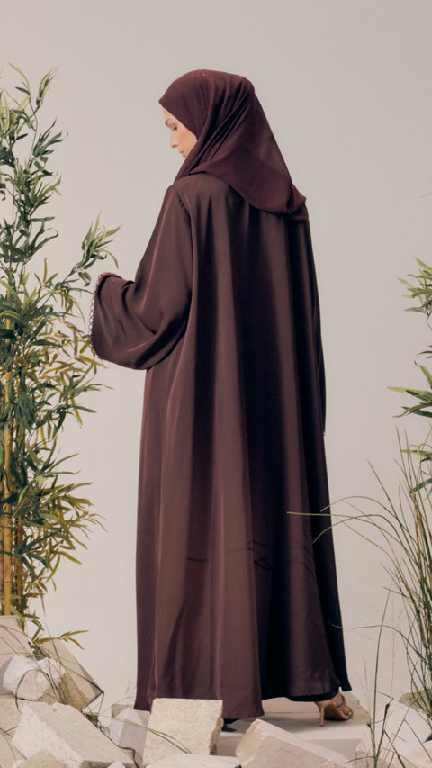 Kayangan Alacati Burgundy Abaya
