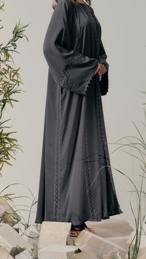 Kayangan Hisar Black Charcoal Abaya