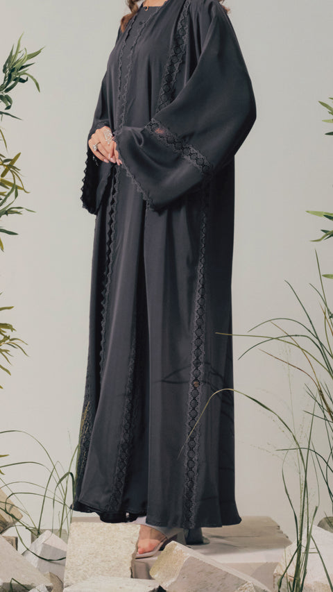 Kayangan Hisar Black Charcoal Abaya