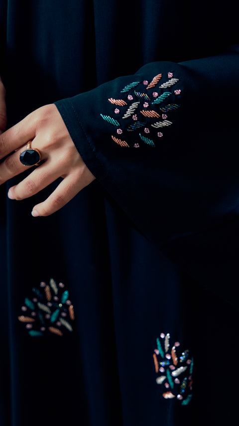 Yali Ocean Peach Abaya
