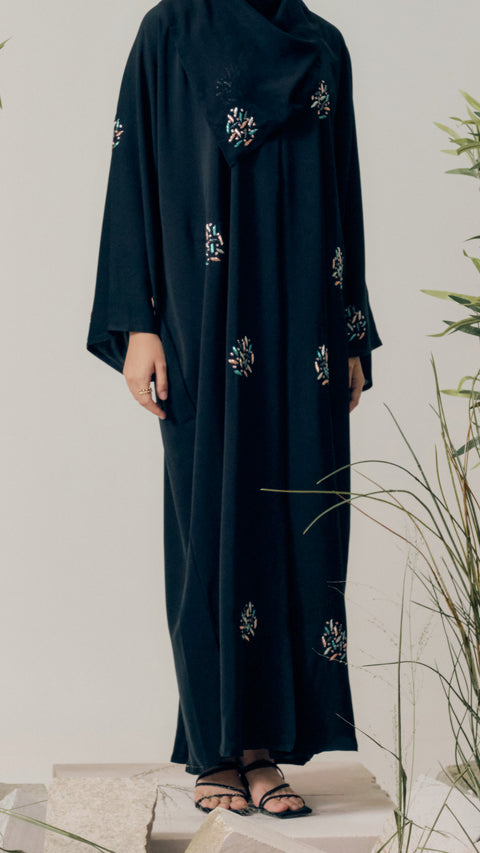 Yali Ocean Peach Abaya