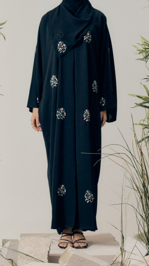 Yali Ocean Peach Abaya
