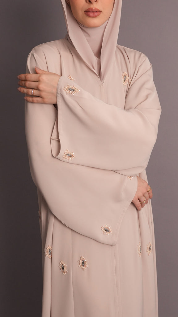 Korean Nidha Khaznah Almond Milk Abaya