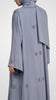 Korean Nidha Khaznah Dusty Blue Abaya