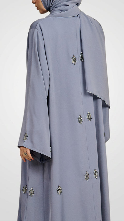 Khaznah Dusty Blue Abaya