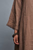 Pure Linen Celine Dress in Umber