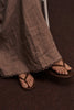 Pure Linen Celine Dress in Umber