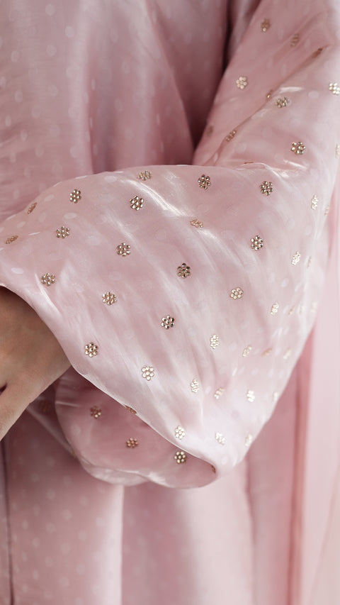 Laia Strawberry Cream Abaya