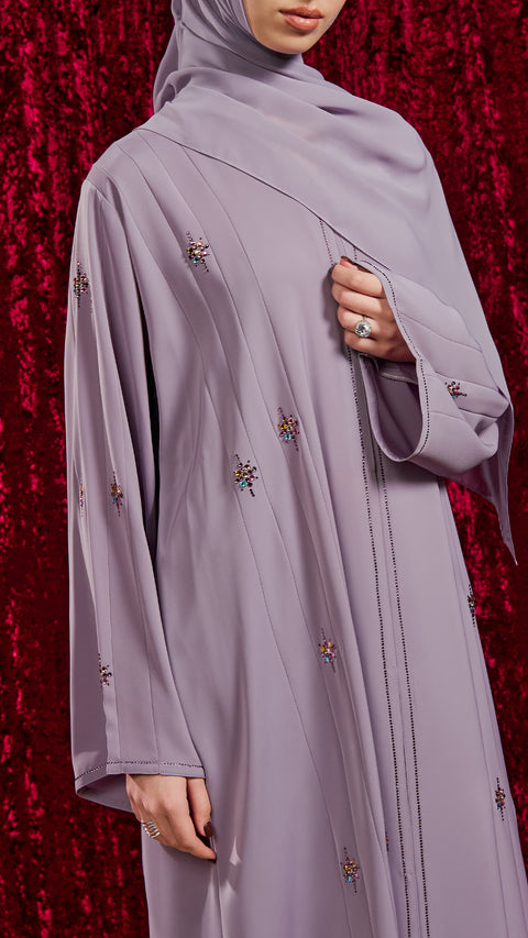 Lali Dusty Lilac Abaya