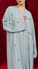Korean Nidha Lali Powder Blue Abaya