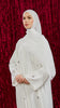 Korean Nidha Lali White Abaya