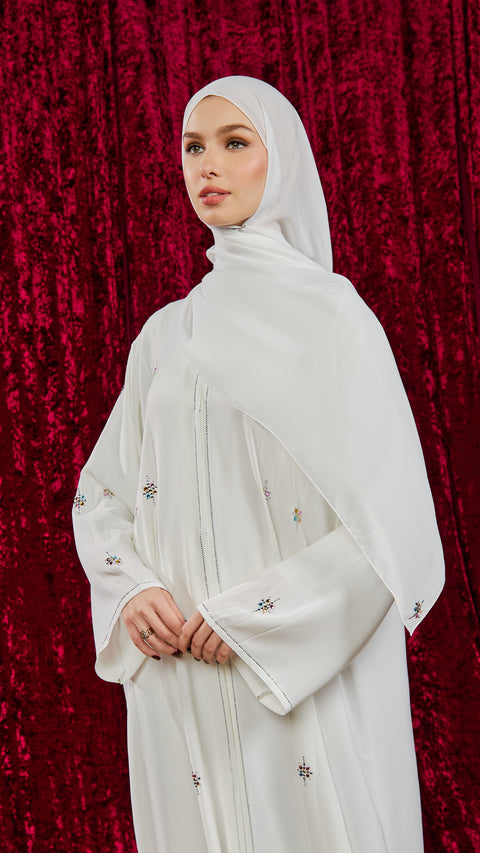 Lali White Abaya