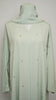 Korean Nidha Lilanur Pastel Green Abaya