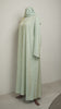 Korean Nidha Lilanur Pastel Green Abaya