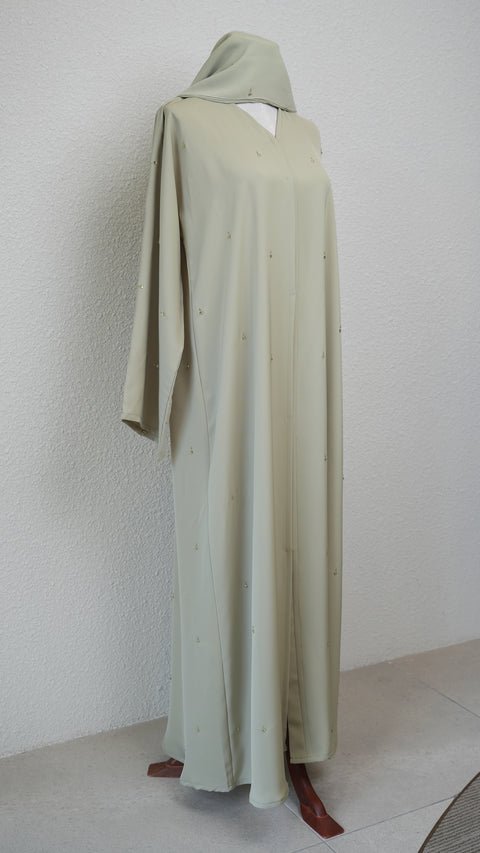 Lilanur Lime Abaya