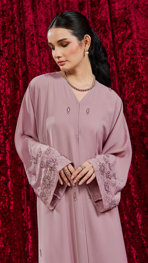 Madaba Rose Pink Abaya