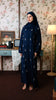 Korean Zoom Mahalat Midnight Blue Abaya