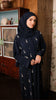 Korean Zoom Mahalat Midnight Blue Abaya