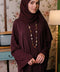 Mamzar Burgundy Abaya