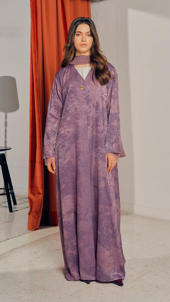 Rose Satin Marble Plum