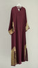 Korean Zoom Madha Mini Wine Red Abaya