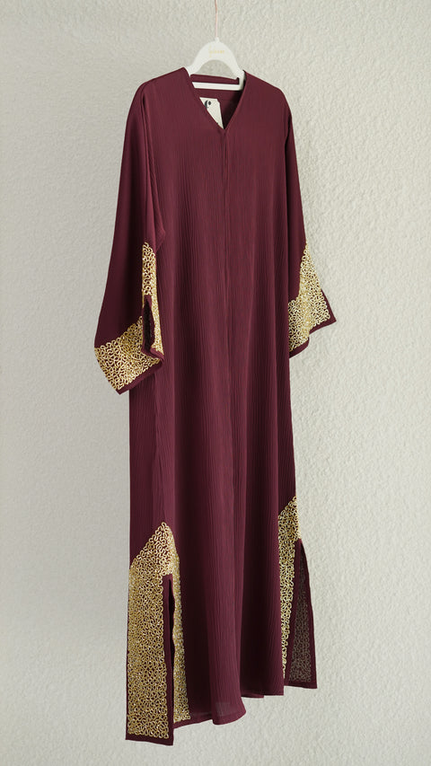 Madha Mini Wine Red Abaya