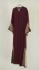 Korean Zoom Madha Mini Wine Red Abaya