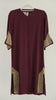 Korean Zoom Madha Mini Wine Red Abaya