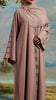 Korean Nidha Mahnoor Pink Mauve Abaya