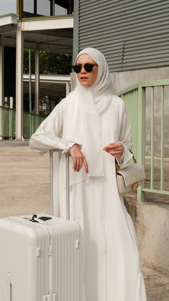 Korean Nidha Makadi Pearl White