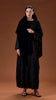 Chiffon Crepe Mansuri Obsidian Gold Abaya