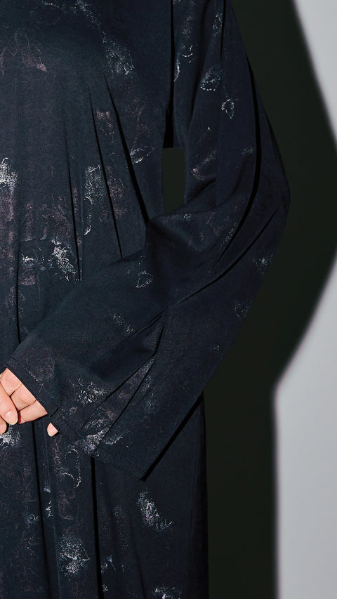 Mardin Silver Moonflower Abaya