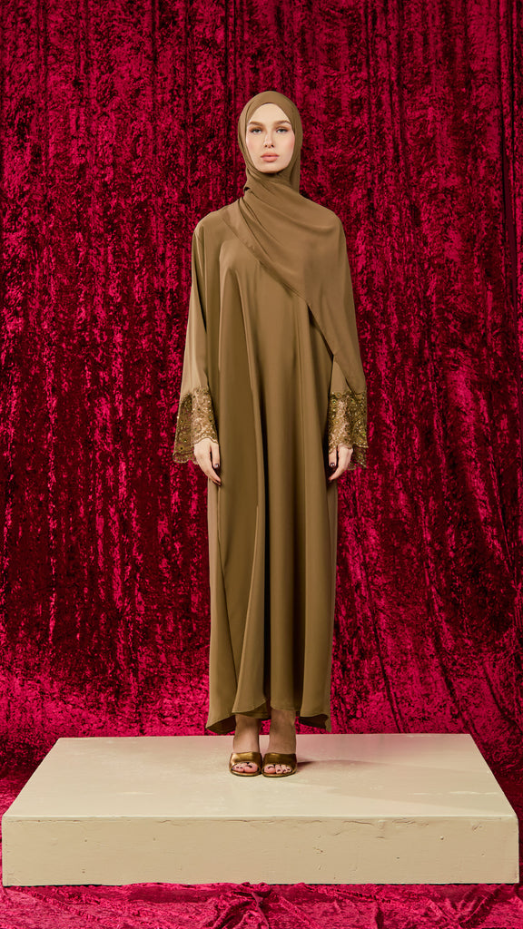 Korean Nidha Izeh Olive Abaya