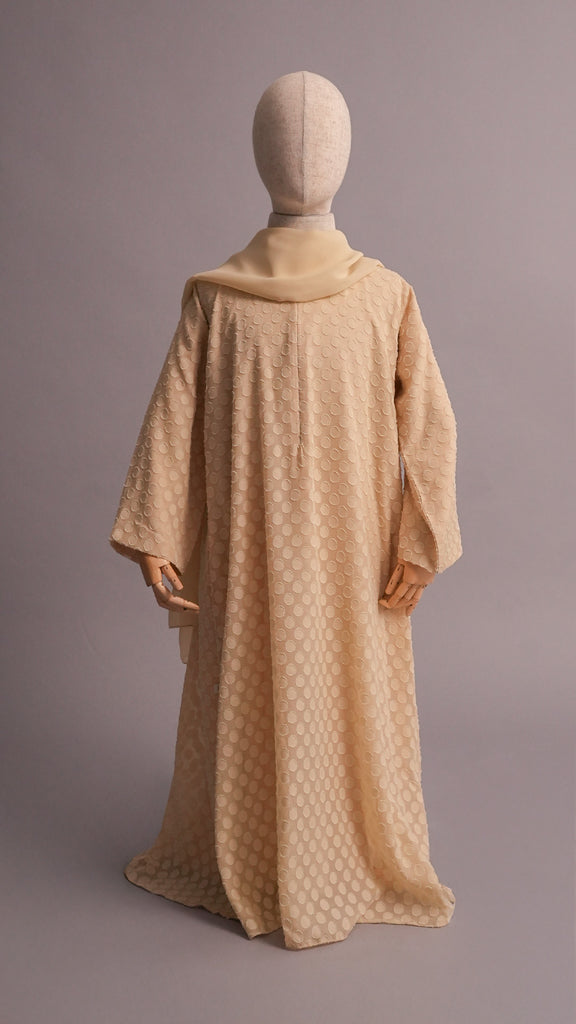 Korean Chiffon Massawa Mini Almond Milk Dress