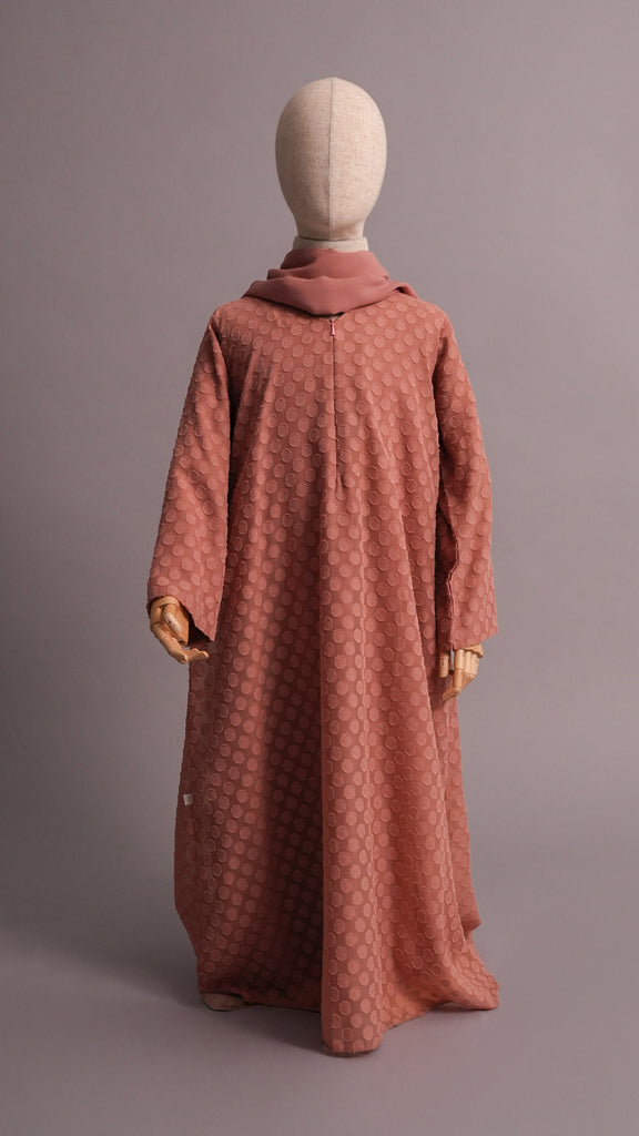 Korean Chiffon Massawa Mini Salmon Pink Dress