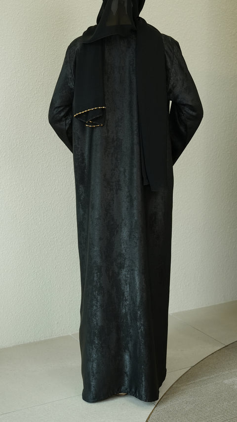 Miraya Obsidian Gold Abaya
